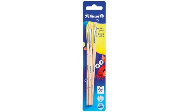 Pelikan Borstenpinsel-Set 613 F, 2- teilig, sortiert (56720383)