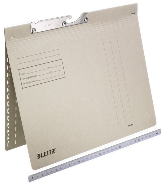 Pendelhefter A4, kfm. Heftung, grau 320g/qm Manilakarton