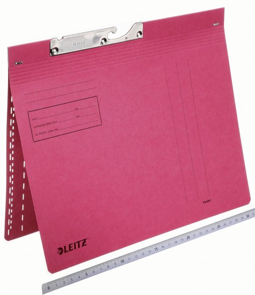 Pendelhefter A4, kfm. Heftung, rot 320g/qm Manilakarton