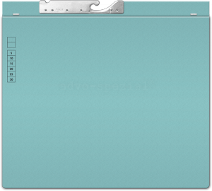 Pendelhefter ReNo-Serie 1 AHV, Linksheftung, Tasche,  hellblau