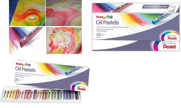 PentelArts Ölpastellkreide PHN4, 25 er Kunststoff-Etui (67006669)