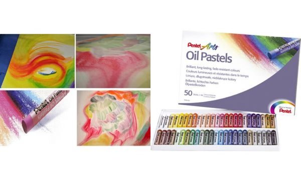 PentelArts Ölpastellkreide PHN4, 50 er Kunststoff-Etui (67006672)