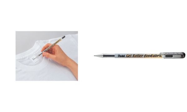 Pentel Textil Gel-Tintenroller BN15 , schwarz (5231501)