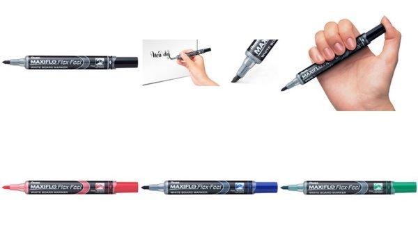 Pentel Whiteboard-Marker MAXIFLO Fl ex-Feel, blau (5102508)