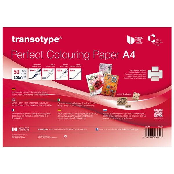 Perfect Colouring Paper A4 50 Blatt 250 g/m²