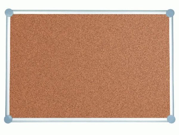 Pinnboard 2000 MAULpro 90/120 gr Kork Alurahmen graue Ecken
