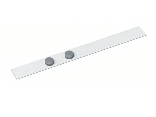 Planhalter Ferroleiste 5/50cm weiß inkl. 2 Magnete, magnetisch, im Pol