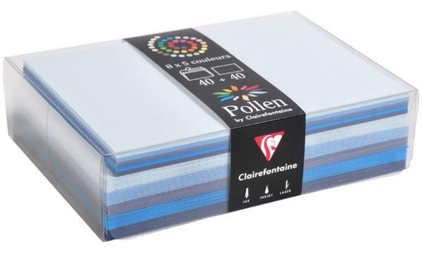 Pollen by Clairefontaine Karten-Set , Sortierung Blautöne (8016718)