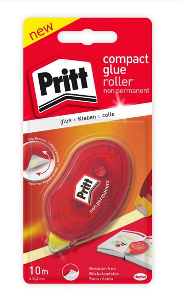 Pritt Einweg-Kleberoller Compact non Permanent 10 m x 8,4 mm