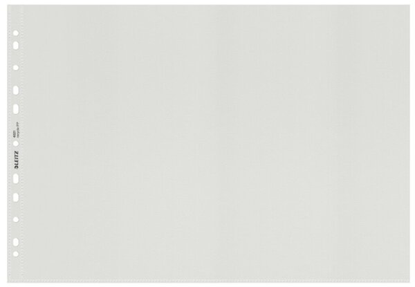 Prospekthülle Recycle A3 quer, 100 my genarbt, 0,10mm, PP, transparent, oben