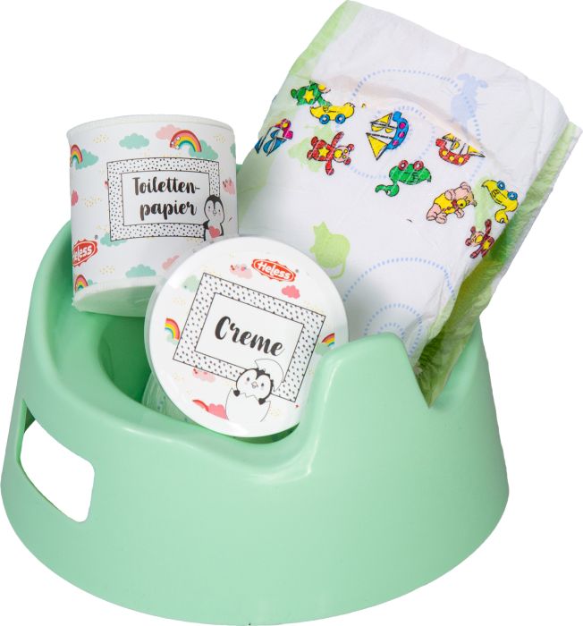 Pu-Töpfchenset Pinguin mit Zubehör, Nr: 806