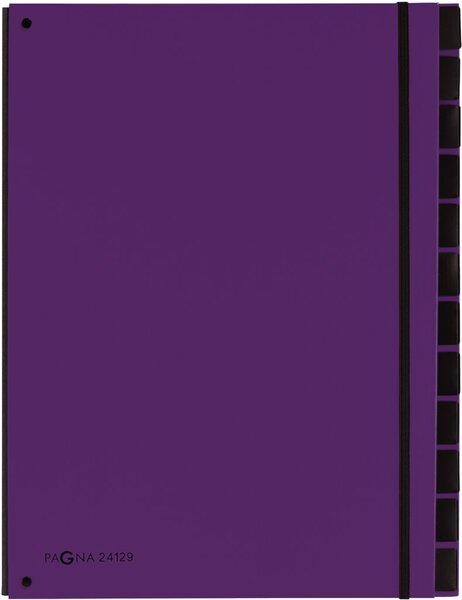 Pultordner 12 Fächer, lila 