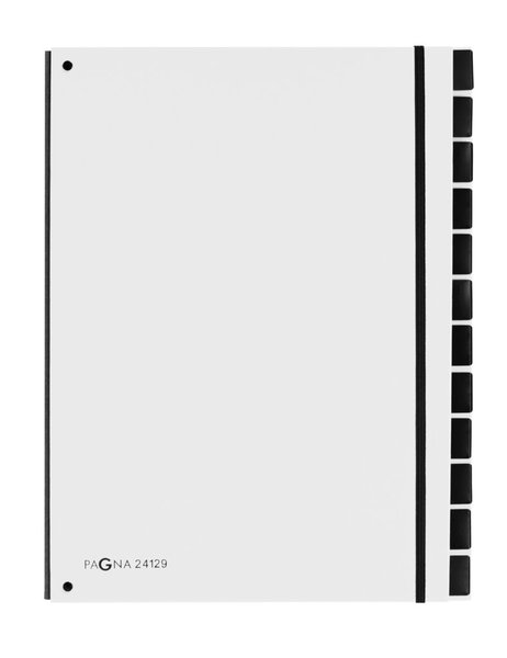 Pultordner 12 Fächer, weiß 