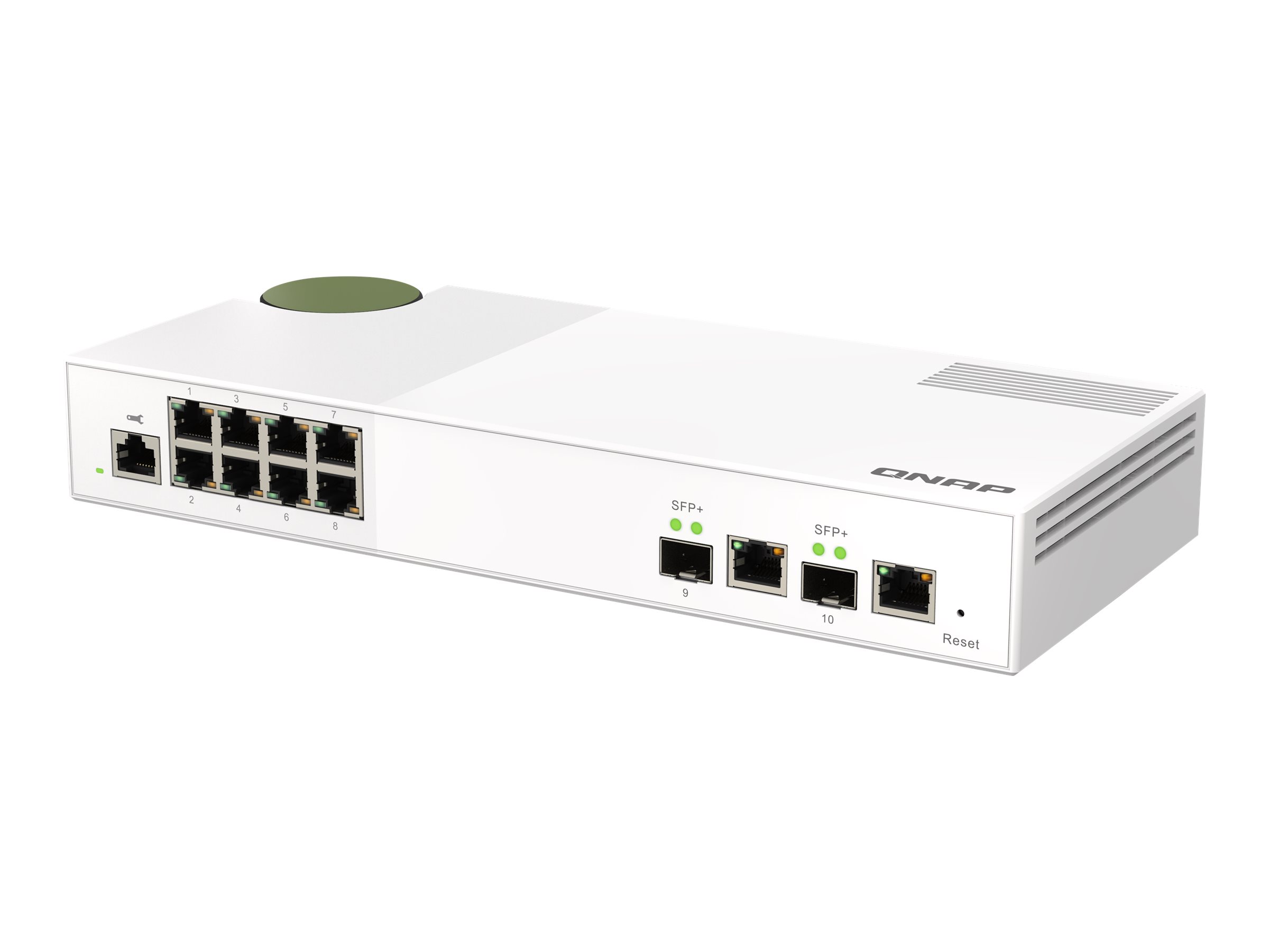 QNAP QSW-M2108-2C - Switch - managed - 2 x 10 Gigabit SFP+ + 8 x 2.5GBase-T - D