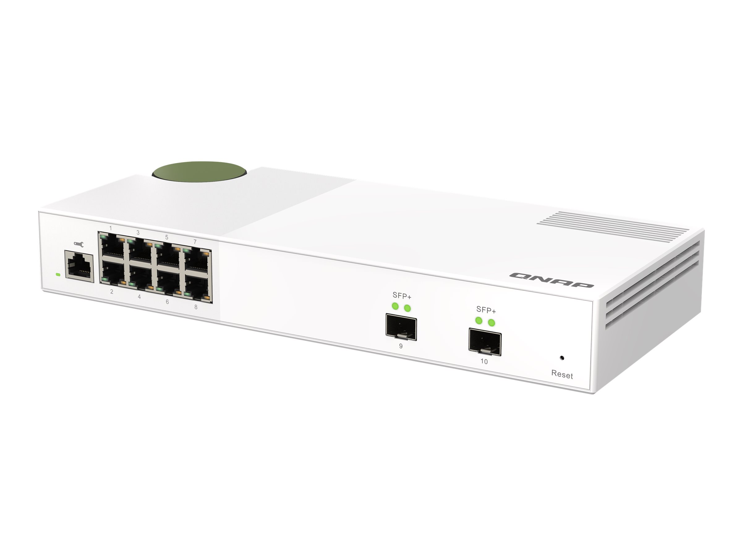 QNAP QSW-M2108-2S - Switch - managed - 2 x 10 Gigabit SFP+ + 8 x 2.5GBase-T - D