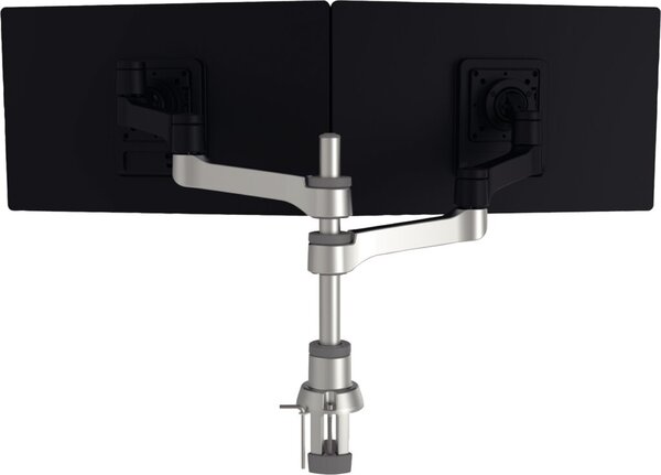 R-GO TOOLS Monitorarm Caparo 4 Twin verstellbar silver