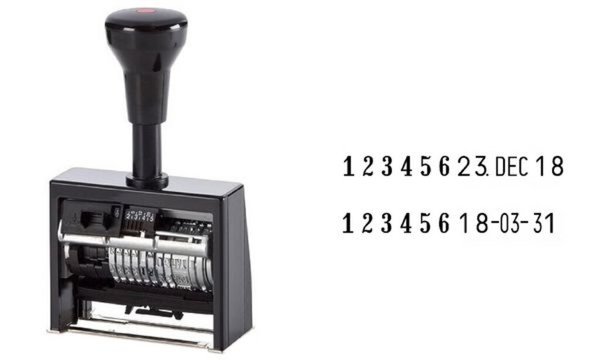REINER Paginierstempel ND6K mit D atum, 6-stellig (62005319)