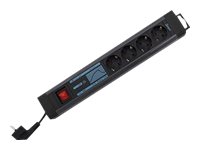 REV RITTER REV 0015462513 Steckdosenleiste mit Schalter 4fach Schwarz Schutzkon