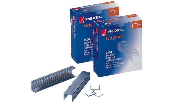 REXEL Heftklammern Odyssey für Blockheftgerät Odyssey verzinkt, aus Stahl, Inha
