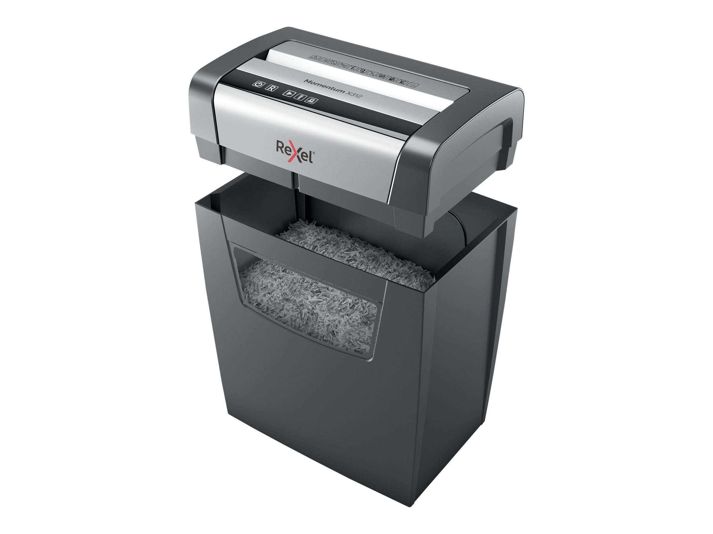 REXEL Momentum X312 Aktenvernichter Partikelschnitt 5 x 42 mm 23 l Blattanzahl 