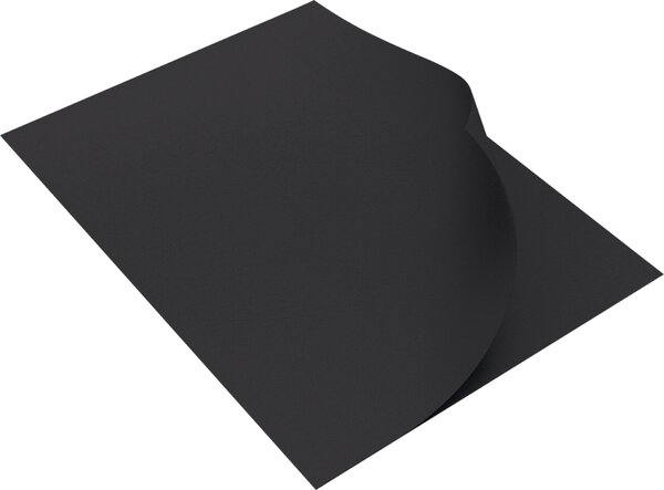 Rückwand A4 ledergenarbt schwarz 250g