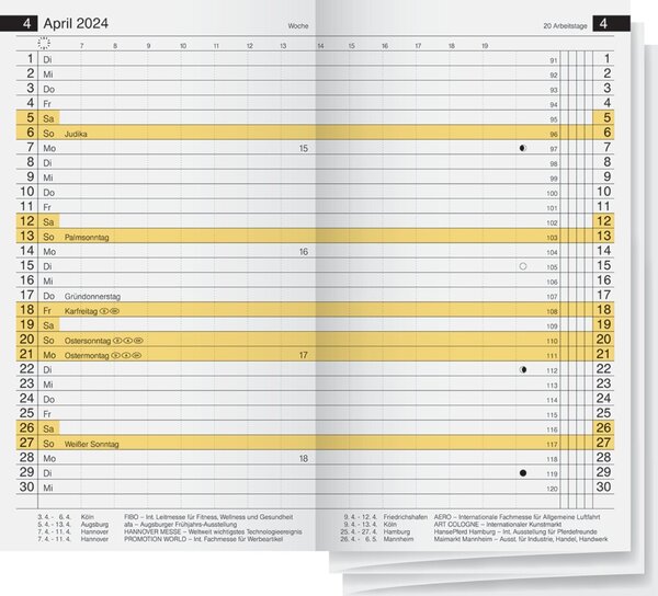 Plankalender Miniplaner Kalender- Einlage d15, 2 Seiten = 1 Monat, Plankalender Miniplaner Kalender- Einlage d15, 2 Seiten = 1 Monat,