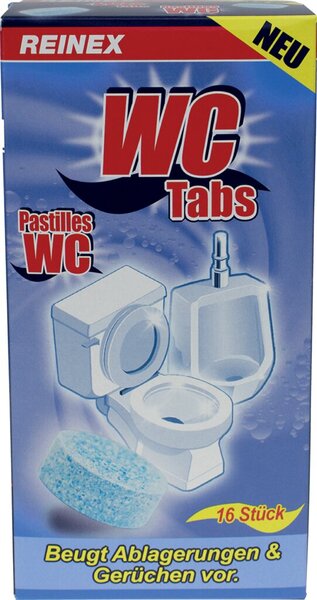 WC-Reiniger Tabs 16 Stück portionierbar, im Folienbeutel