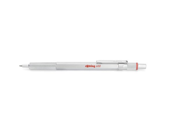 ROTRING Kugelschreiber 600 Silber, M-Blau