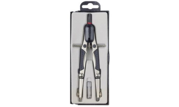 ROTRING Schnellverstell-Zirkel COMPACT, Länge: 170 mm inkl. Minendose und Ersat