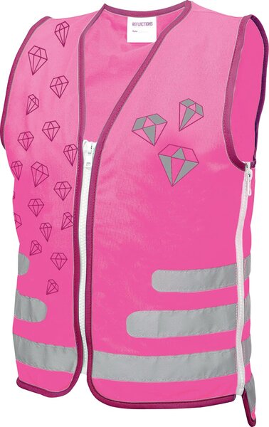 ROTH Kinder-Warnweste ReflActions "Diamant", pink