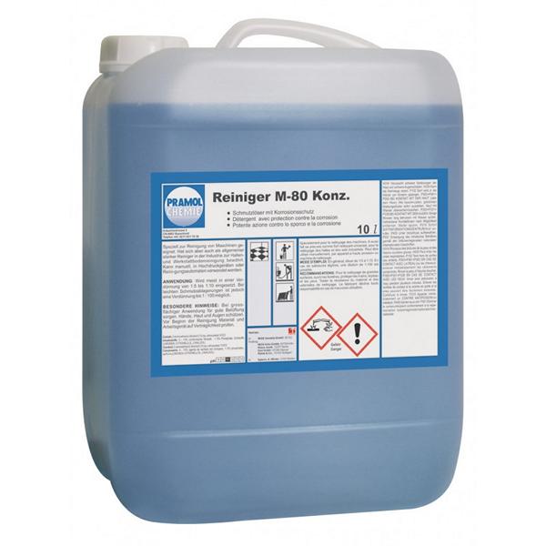 Reiniger M-80 Konzentrat | 10 Liter <br>kraftvoller Reiniger zur Reinigung von Maschinen und zu allgemeinen Reinigungsarbeiten in Industriebetrieben