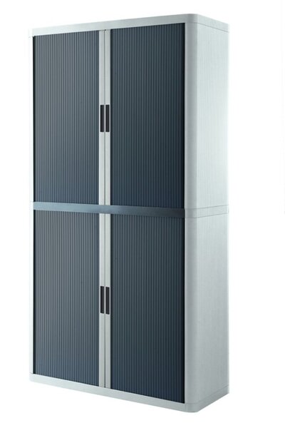 Rolladenschrank Stecksystem easyOffice weiss / anthrazit 2m