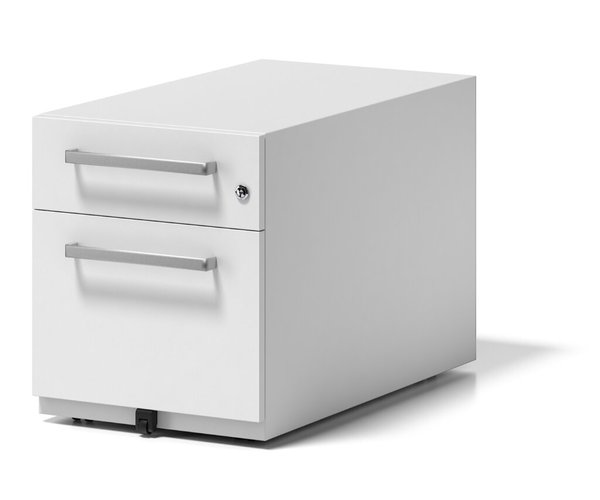 Rollcontainer Note mitGriff verkehrsweiß, 1 Universalschublade