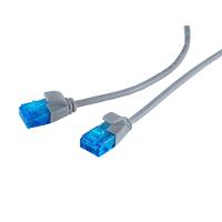 S-CONN TP-Patchkabel Cat.6 U/UTP slim grau 0,5m