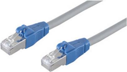 S-CONN shiverpeaks Patchkabel CAT 6a easy pull grau 0,25m