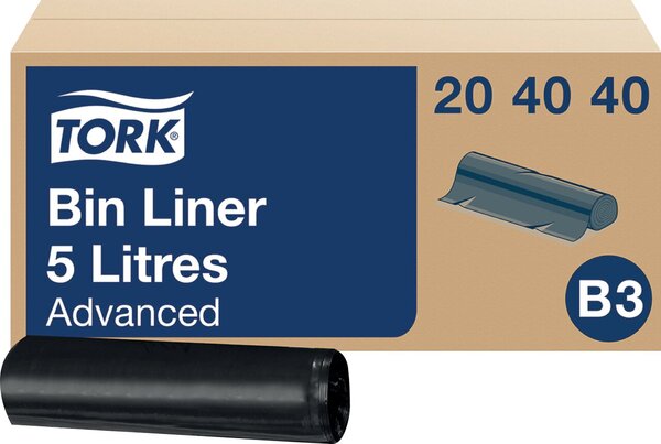 Abfallsäcke 5 Liter Advanced, schwarz, aus robustem LDPE-Material