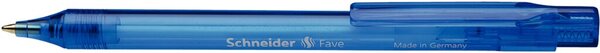 Kugelschreiber Fave, transparent blau, Dokumentenecht