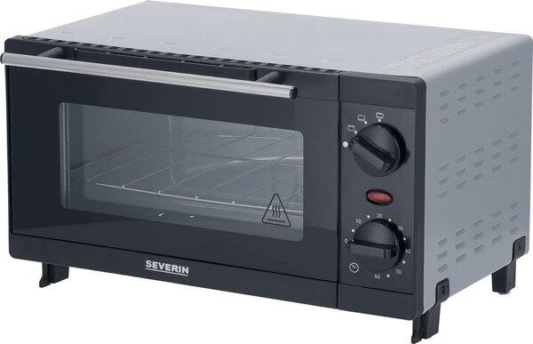 SEVERIN Back- und Toastofen TO 2052, 800 W, schwarz-silber
