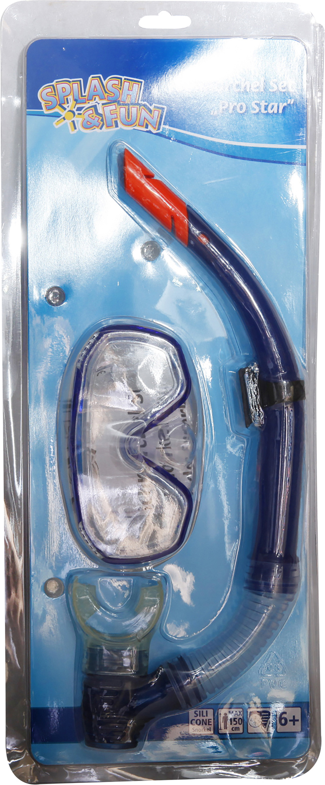 SF Maske+Schnorchel Pro Star, Silikon,6+, Nr: 77202714