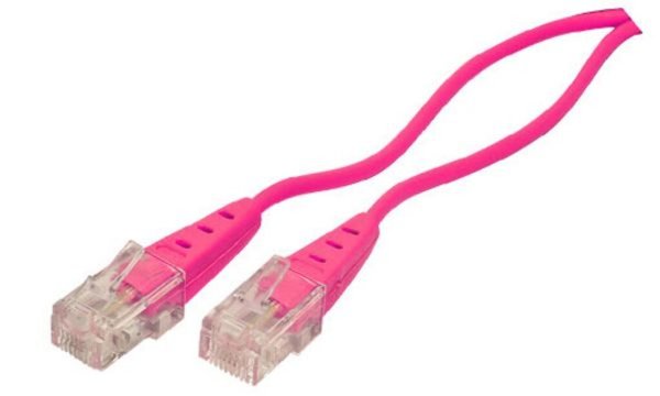 SHIVERPEAKS BASIC-S ISDN-Anschlusskabel, magenta, 1,5 m RJ45 Stecker - RJ45 Ste