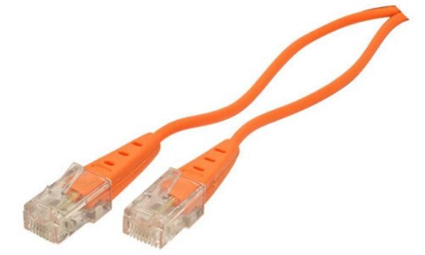 SHIVERPEAKS BASIC-S ISDN-Anschlusskabel, orange, 0,5 m RJ45 Stecker - RJ45 Stec