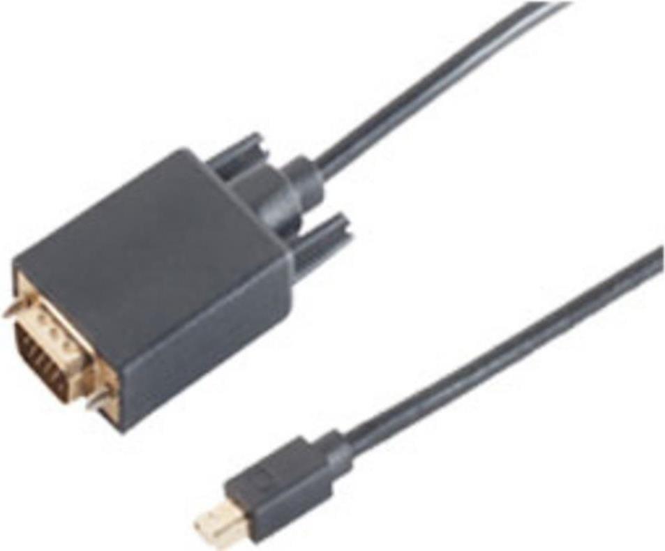 SHIVERPEAKS BS10-54025 Mini Displayport VGA Schwarz Kabelschnittstellen-/adapte