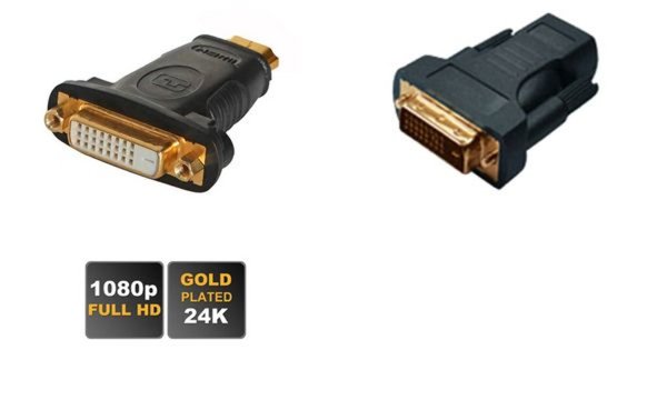 SHIVERPEAKS BS77401 - DVI-D - HDMI - Männlich/weiblich - Gold - Schwarz (BS7740