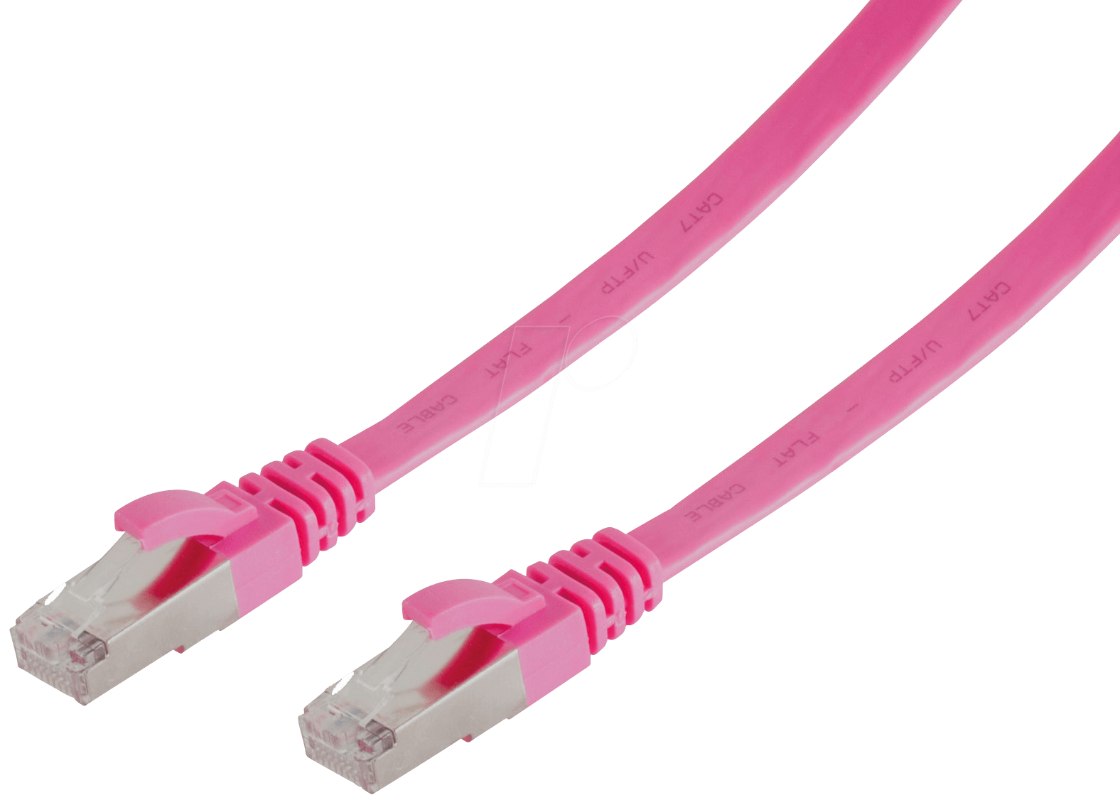 SHIVERPEAKS RJ45 Patchkabel flach U/FTP Cat.7 magenta 0,5m