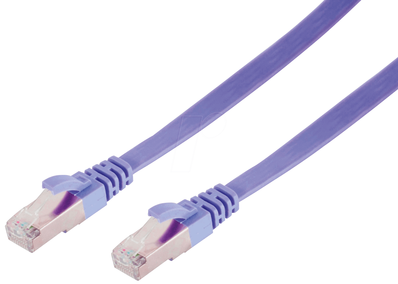SHIVERPEAKS RJ45 Patchkabel flach U/FTP Cat.7 violett 1,0m