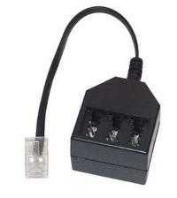 SHIVERPEAKS S-Impuls - Telefonadapter - TAE-NFF (W) - RJ-45 (M) - 20 cm (TC 710