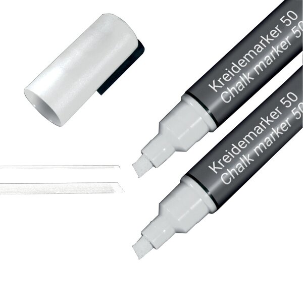 Kreidemarker/Flüssigkreide auf Wasserbasis, abwischbar, weiß