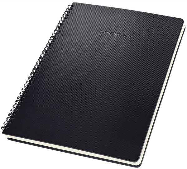 sigel Collegeblock Conceptum, DIN A4, liniert, schwarz