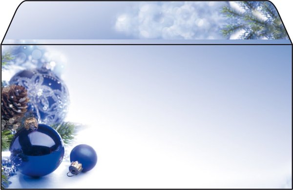 SIGEL Briefumschlag Weihnachten Sigel DU036 Blue Harmony DIN lang 90 g/m² Mehrf