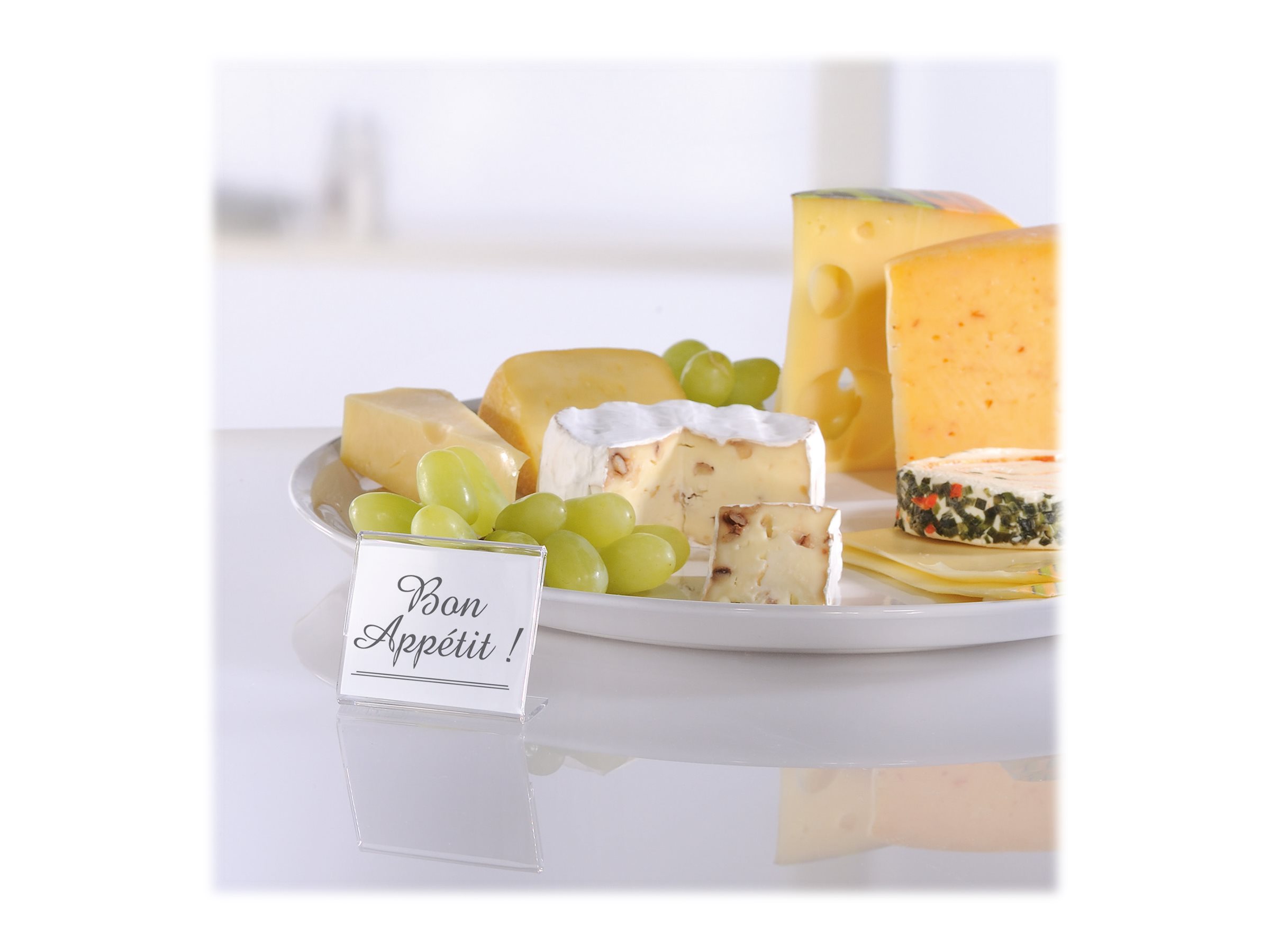 SIGEL Info--Preisaufsteller, Acryl, DIN A9 quer, schräg Tischaufsteller glaskla